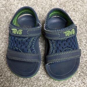 Teva Kids' Blue and Lime Sandals